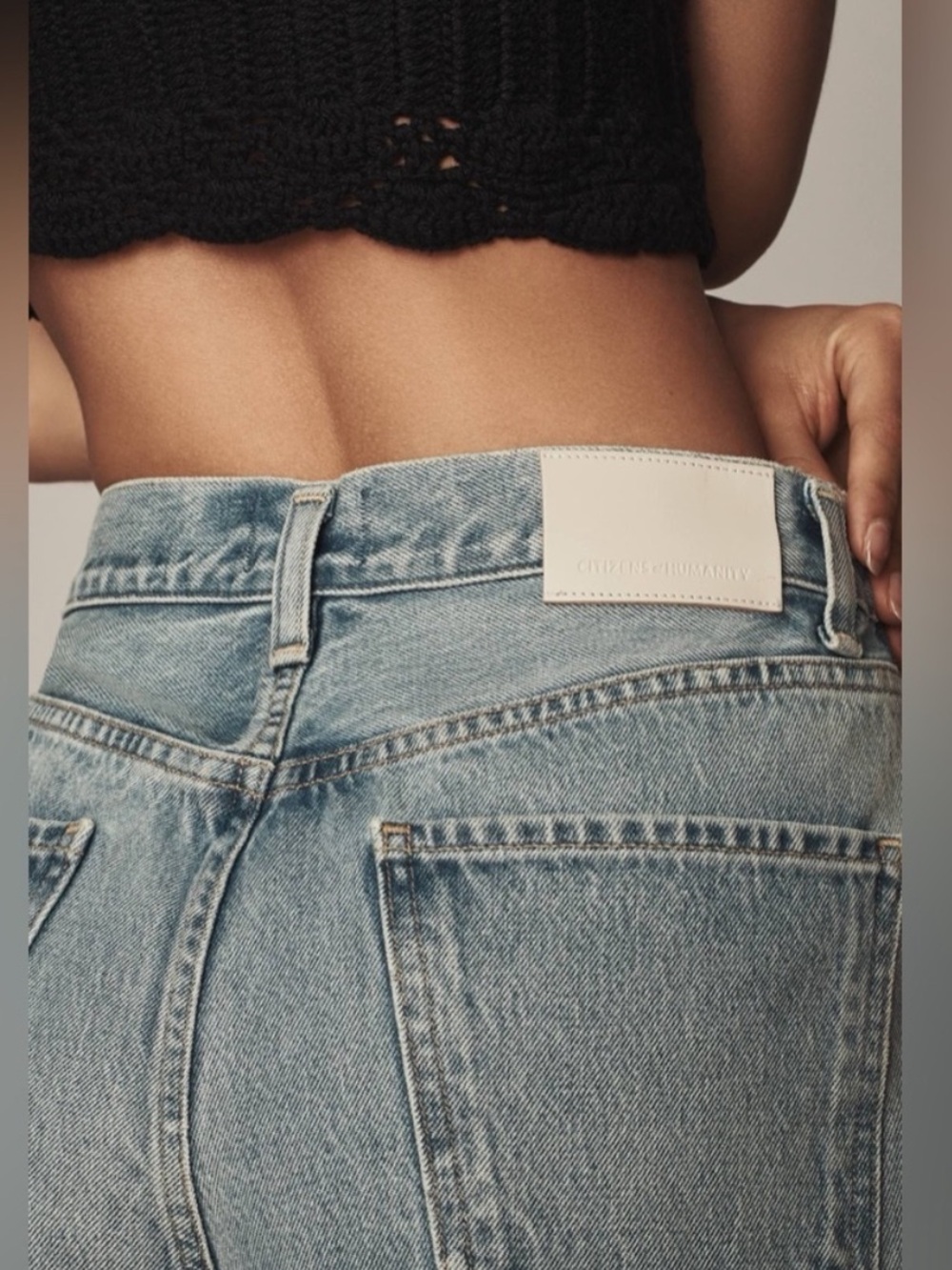 Citizens Of Humanity Jeans Paloma Reworked Wide Leg in Blue - Picture 5 of 11